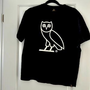 OVO Black Tshirt w glow in the dark logo